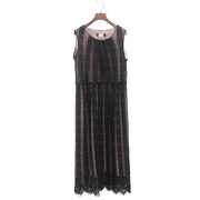 无袖蕾丝网状连衣裙维系列夏季时尚，高端气质显瘦女装，背心裙4d162