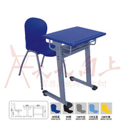 多功能塑钢课桌椅学校教室听课椅家庭用学生补习桌超实惠