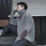 冬季高领毛衣男羊绒衫加厚韩版潮流个性，毛线衣(毛，线衣)保暖长袖针织打底衫
