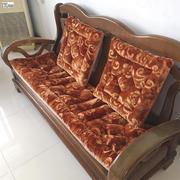 冬季保暖加厚毛绒坐垫中式老式红木，实木沙发垫椅垫木头沙发座垫