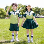 幼儿园园服夏装儿童班服英伦风学院套装小学生校服夏季纯棉演出服