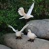 仿真鸽子摆件和平鸽羽毛鸟动物，飞翔鸽子模型家居，婚礼创意装饰白鸽
