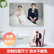 创意大韩烤瓷水晶洗照片，做成相框摆台定制婚纱照，影楼相片放大挂墙