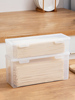 面条收纳盒长方形塑料冰箱厨房食品级储存盒保鲜盒带盖杂粮挂面盒