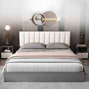 实木床1.5米现代简约1.8米双人床0.8m工厂软包床主卧大床婚床