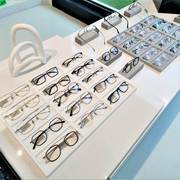 烤漆眼镜陈列盒子太阳眼镜展示盒眼镜店中岛装饰近视墨镜背景托盘