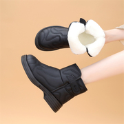 雪地靴女款学生韩版加厚加绒冬季短筒靴子棉鞋防滑保暖棉靴女