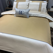 1.8m2.0m全棉床单四件套欧式简约纯棉，被套商务六件套床笠床s