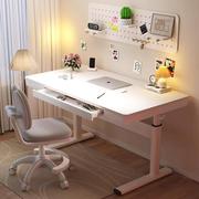 手动可升降桌家用写字电脑桌儿童学习桌升降书桌办公桌工作台桌子