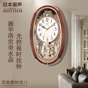 日本丽声豪华挂钟欧式奢华客厅钟表大气进口个性创意艺术时钟