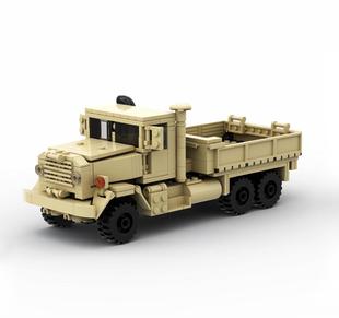 moc积木军事系列m939运输卡车模型适用乐，高小颗粒拼装积木玩具男