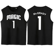 魔术队麦迪篮球无袖T恤男球衣1号训练服TMAC运动休闲运动背心夏季