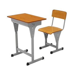 可调节升降桌椅多层板，学生课桌椅单人，培训机构桌椅