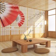 日式和风樱花主题壁纸，仿木门日料寿司，店背景墙纸榻榻米居酒屋墙布