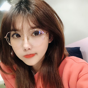 韩版潮素颜平光眼镜女网红款抗蓝光，防辐射疲劳电脑，近视眼睛框护眼