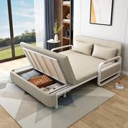 现代c简约折叠沙发床两用单人双人多功能可拆洗布艺储物小户