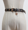 一条不用打孔的腰带韩版欧美朋克简约洞洞圆圈扣皮带气眼装饰带女
