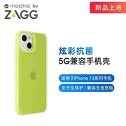 ZAGG手机壳适用于iPhone13苹果13ProMax透明荧光黄绿保护壳女生