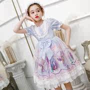 女童夏装洋装2023新t款韩版洋派儿童夏季裙子女孩碎花公主裙