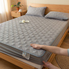 全棉加厚夹棉床笠单件1.5m床纯棉席梦思床垫保护套防滑床罩1.8米