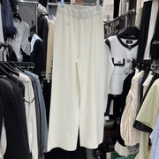 DH2023春季韩版时尚休闲冰丝针织阔腿裤高腰显瘦垂感直筒长裤