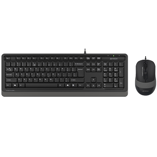 双飞燕有线键盘鼠标套装笔记本台式机电脑办公家用USB键鼠F1010