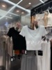WU.33韩版春夏季方领带胸垫辣妹高腰垫肩纯色短袖T恤打底衫上衣女