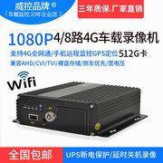 1080P全网通远程4G wifi 车载高清SD卡监控录像机8路车载录像机