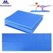 PVC折叠瑜伽垫运动健身垫仰卧起坐毯便携式可折叠跨境 亚马逊