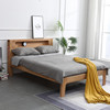 北欧实木床单人，1.8米双人床婚床主卧现代简约橡木床1.5米卧室家具