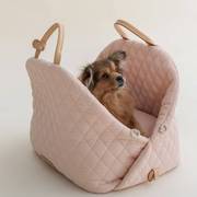 狗包外出便携宠物车载窝透气猫咪携带包大容量狗窝安全座椅猫背包