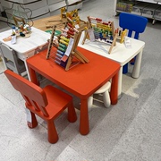 幼儿园儿童桌椅套装宝宝学习书桌加厚简约可升降多功能塑料方桌椅