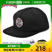 日本直邮independent平沿棒球帽男女士个性，橡胶圆标眼睛嘻哈帽子