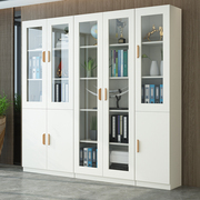 书柜书架简易置物柜自由组合格子柜储物柜多功能收纳柜子带玻璃门