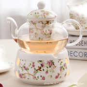 欧式玻璃水果茶，茶壶英式下午茶蜡烛，加热花茶具