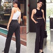 泰国设计师品牌，jet黑白条纹休闲连体裤