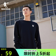 中国乔丹运动长袖t恤男2024宽松美式篮球训练服男子上衣健身