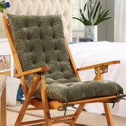 加厚坐垫沙发时尚金丝绒秋冬椅垫老人垫椅现代折叠椅，纯色摇躺椅