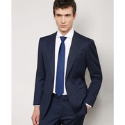 高端轻奢男士蓝色领带拉链式，正装商务懒人一拉得新郎结婚黑色西装
