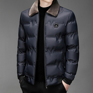 冬季时尚棉衣男士短款棉服商务休闲保暖加厚外套