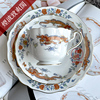 德国 MEISSEN 梅森瓷器 新剪裁系列 彩绘描金 御龙纹饰 茶杯碟组