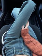 加绒加厚牛仔裤女冬季宽松直筒高腰显瘦复古小个子设计感阔腿裤子