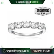 vir jewels1 cttw 5 石钻石戒指 14K 白金或黄金订婚通道套装 -
