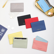 ouryoung时尚皮质便携超薄多卡位卡夹证件，包交通(包交通)门禁卡地铁卡卡套