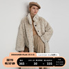 designerplus麂皮毛绒羊羔，毛外套(毛外套，)女冬季加厚中长款皮毛一体大衣