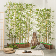 仿真竹子隔断挡墙仿生假竹子装饰仿真绿植室内外景观植物造景摆件