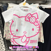 日本购hellokitty女宝女童夏季可爱短袖t恤80至140cm