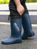 日本防水冬季高筒雨靴加绒保暖雨鞋，男款防滑耐磨胶鞋赶海水鞋钓鱼