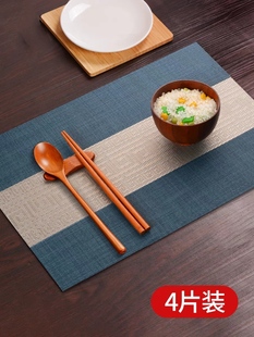 新中式餐垫高档中餐厅餐桌垫隔热垫防烫防水防油西餐盘垫餐具垫