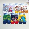 韩国进口迪士尼短袜ab版袜子女，卡通拼人物，米奇唐老鸭个性潮袜